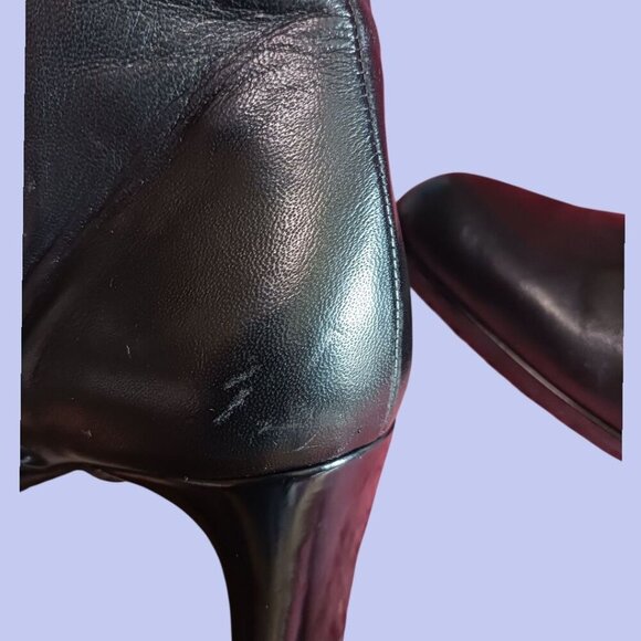 Stuart Weitzman  Leather Mid-Calf Heeled Boots Leather Size 7 - Picture 12 of 15